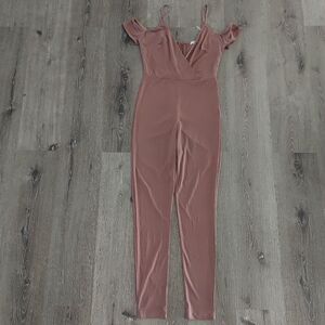 Charlotte Russe Women Brown Jumpsuit M